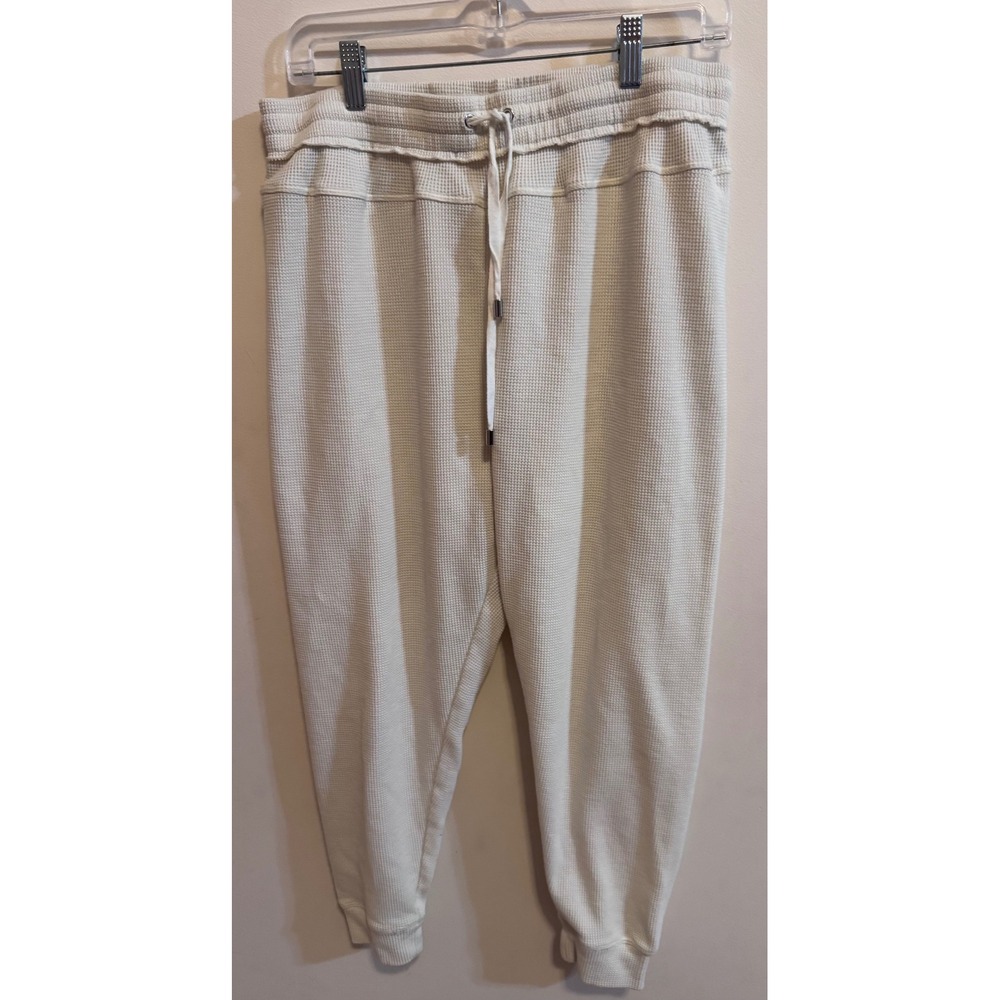 Altar'd State Intimates Cream Cozy Waffle Knit Joggers Lounge Pants Large